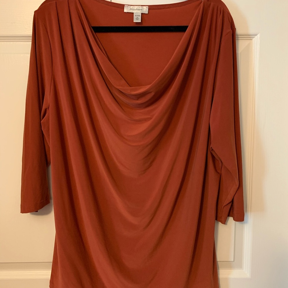 Dress Barn 3x Rust dress top.